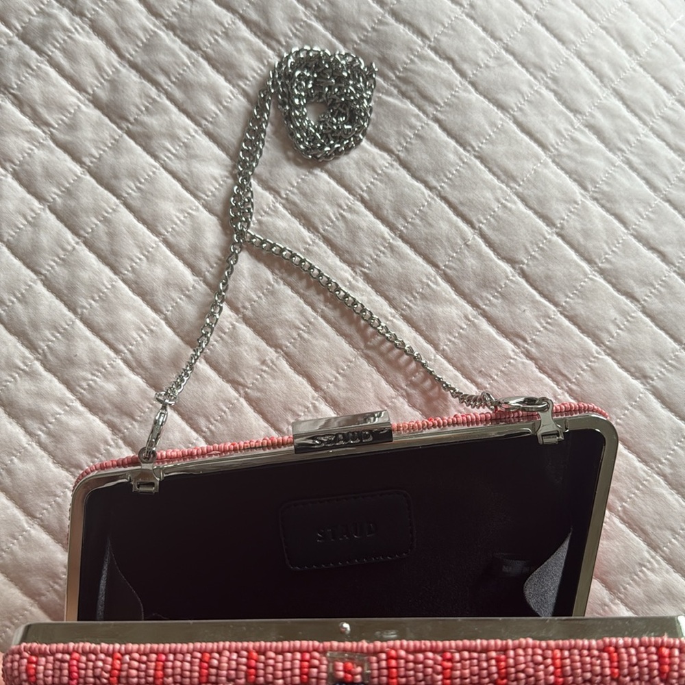 Staud Carmella Sardine Beaded Clutch Bag - image 4